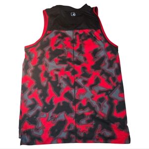 AND1 Red and Black Basketball Tank Adult MED